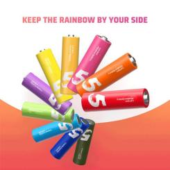 Батарейка CUKTECH AA rainbow alkaline battery * 24 Фото 1