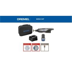 Гравер Dremel 8250-5 12V, 1х2Ah, 5000-30000об/хв, ЗП, 0.59кг Фото 9