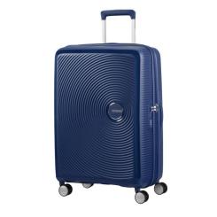 Чемодан American Tourister Soundbox 71.5/81 л темно-синя Фото 2
