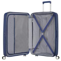 Чемодан American Tourister Soundbox 71.5/81 л темно-синя Фото 3