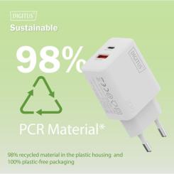 Зарядное устройство Digitus 1xUSB-C + 1xUSB 20W Фото 8