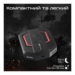 Концентратор Meetion USB-C 6-in-1 3xUSB + 2xUSB-C + 3.5mm black Фото 4