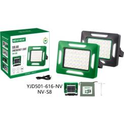 Фонарь NEWVEW NV-S8 50W Solar Panel 1500mAh Green Фото 4