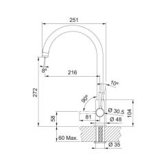 Смеситель Franke Lina Clear Water Фото 3