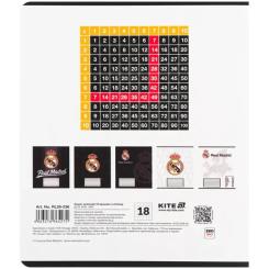 Тетрадь Kite Real Madrid, 18 аркушів, клітинка Фото 6