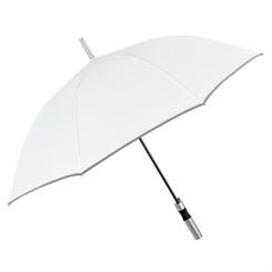 Зонт Perletti Reflecting тростина, з системою антивітер, біла Фото