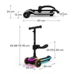 Самокат Kinderkraft 2-в-1 Raket Up Black (KRRAUP00BLK0000) Фото 4