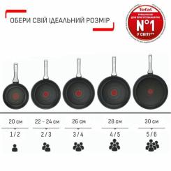 Сковорода Tefal Emotion+ 24см, чорний Фото 8