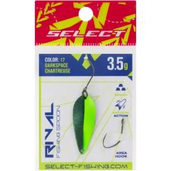 Блесна Select Rival 3.5g 34mm 17 DarkSpace Chartreuse Фото 1