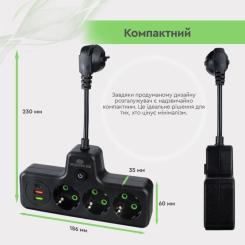 Сетевой фильтр питания XoKo XK-SPW-3-2-1-BK Фото 9