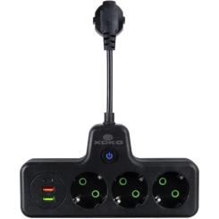 Сетевой фильтр питания XoKo XK-SPW-3-2-1-BK Фото 1