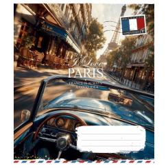 Тетрадь Школярик I love Paris 48 листов клетка Фото