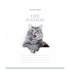 Тетрадь Школярик Life is good 60 аркушів клітинка Фото 3