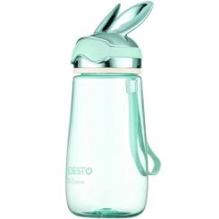 Бутылка для воды Ardesto Bunny 600мл, пластик, зелений Фото 1