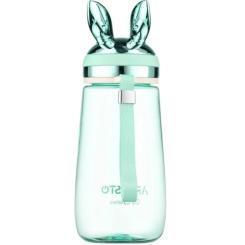 Бутылка для воды Ardesto Bunny 600мл, пластик, зелений Фото 2