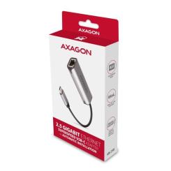 Переходник AXAGON USB-C to RJ45 Ethernet 2500Mbps gray Фото 10