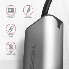 Переходник AXAGON USB-C to RJ45 Ethernet 2500Mbps gray Фото 7