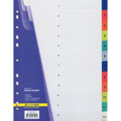Разделитель страниц Buromax numeric, 12 dividers Фото