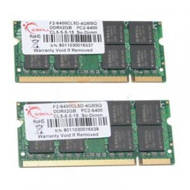 Модуль памяти для ноутбука G.Skill SoDIMM DDR2 4GB(2x2GB) 800 MHz Фото