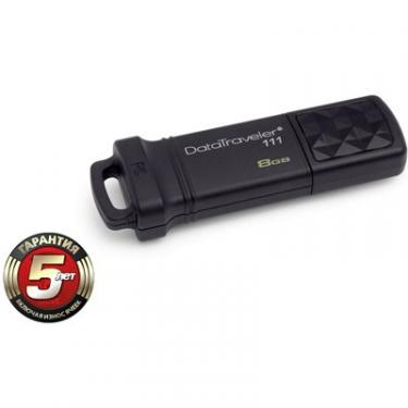 USB флеш накопитель Kingston 8Gb DataTraveler DT111 Black Фото