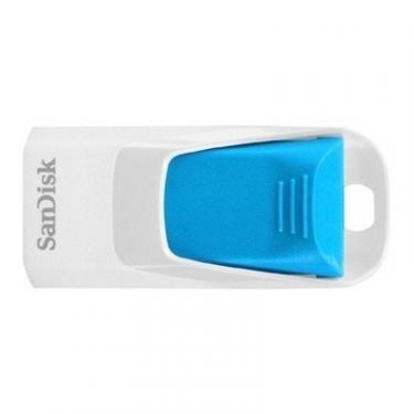 USB флеш накопитель SanDisk 32Gb Cruzer Edge White-Blue Фото