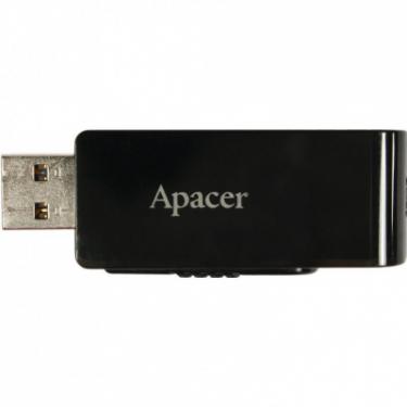 USB флеш накопитель Apacer 16GB AH350 Black RP USB3.0 Фото 5