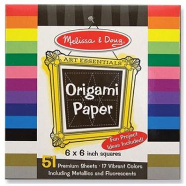 Набор для творчества Melissa&Doug Цветная бумага для оригами, 15,3х15,3 см Фото
