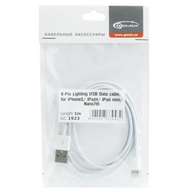 Дата кабель Gemix USB 2.0 AM to Lightning 1.0m Фото 2