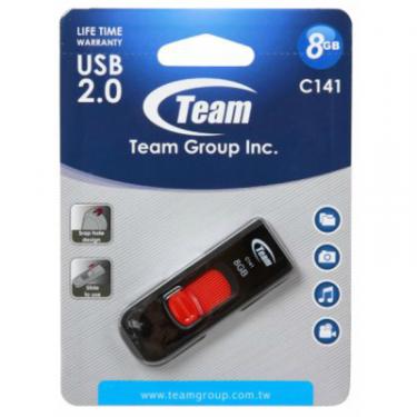 USB флеш накопитель Team 8GB C141 Red USB 2.0 Фото 4
