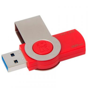 USB флеш накопитель Kingston 32GB DataTraveler 101 G3 Red USB 3.0 Фото 3