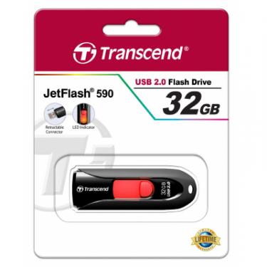 USB флеш накопитель Transcend 32GB JetFlash 590 USB 2.0 Фото 4