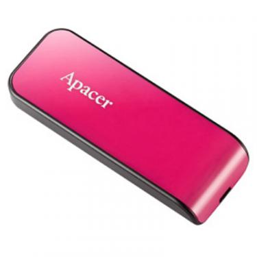 USB флеш накопитель Apacer 64GB AH334 pink USB 2.0 Фото 1
