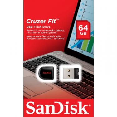 USB флеш накопитель SanDisk 64GB Cruzer Fit USB 2.0 Фото 4