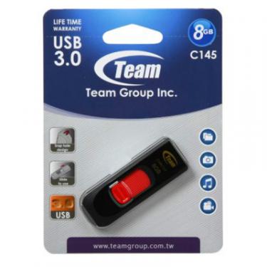 USB флеш накопитель Team 8GB C145 Red USB 3.0 Фото 4