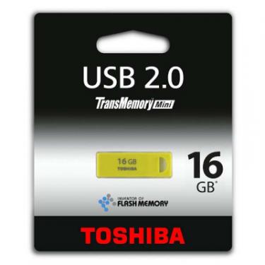USB флеш накопитель Toshiba 16Gb Enshu Yellow/Green USB 2.0 Фото 1