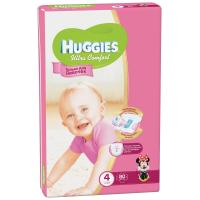 Подгузники Huggies Ultra Comfort Giga 4 для девочек (8-14кг) 80 шт Фото 1