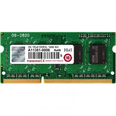 Модуль памяти для ноутбука Transcend SoDIMM DDR3L 2GB 1600 MHz Фото