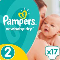 Подгузники Pampers New Baby-Dry Mini Размер 2 (3-6 кг), 17шт Фото