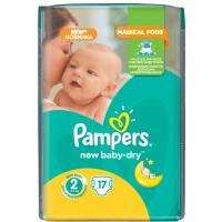 Подгузники Pampers New Baby-Dry Mini Размер 2 (3-6 кг), 17шт Фото 1