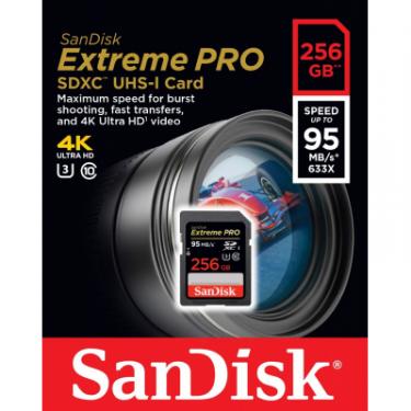 Карта памяти SanDisk 256GB SDXC Extreme Pro UHS-I U3 Class10 Фото 2