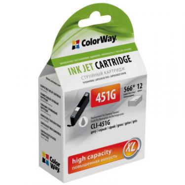 Картридж ColorWay CANON CLI-451 Grey PIXMA MG6340/7140 Фото