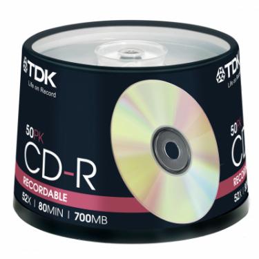 Диск CD TDK 700MB 52X Cakebox 50шт Фото