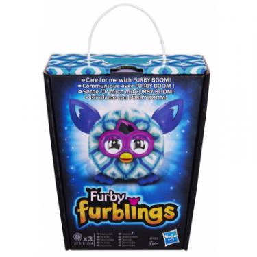 Интерактивная игрушка Furby Малыш Ферби серии Furbling бело-синие ромбики Фото 2
