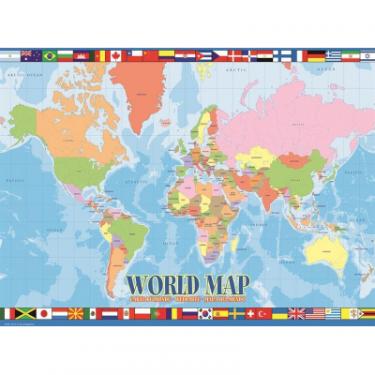 Пазл Eurographics Карта Мира для детей 100 элементов Фото 1