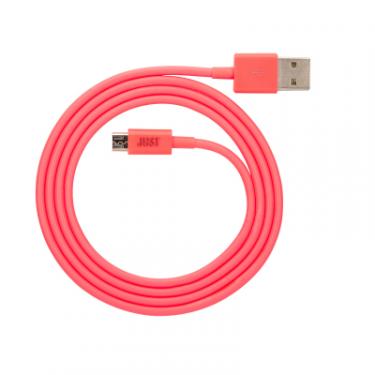 Дата кабель Just USB 2.0 AM to Micro 5P 1.0m Simple Pink Фото 2