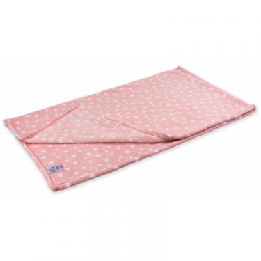 Детское одеяло Luvena Fortuna флисовое с игрушкой-салфеткой, розовое Фото 4