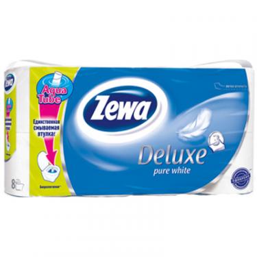 Туалетная бумага Zewa Deluxe 3-слойная Белая 8 шт Фото