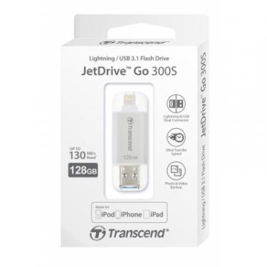 USB флеш накопитель Transcend 128GB JetDrive Go 300 Silver USB 3.1 Фото 4