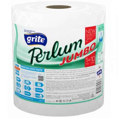 Бумажные полотенца Grite Perlum Jumbo 2 слоя 105,6 метров 440 отрывов 1 шт Фото
