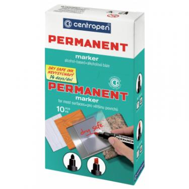 Маркер Centropen Permanent Dry Safe 8510 2,5 мм, round tip, red Фото 1
